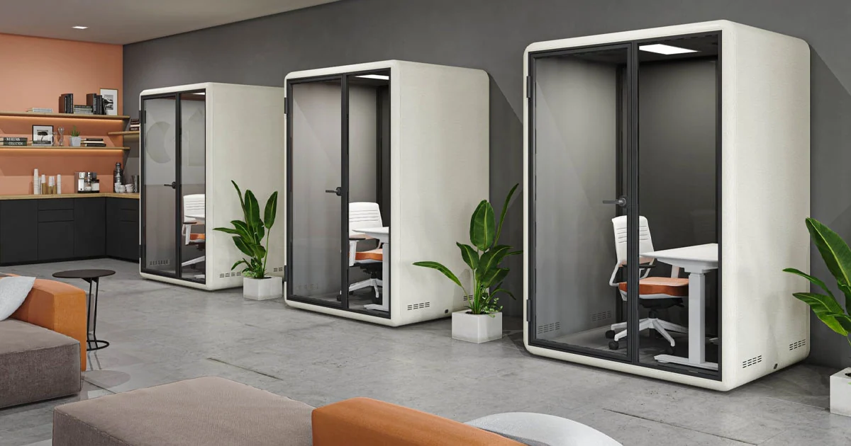 Smart pods in office environment