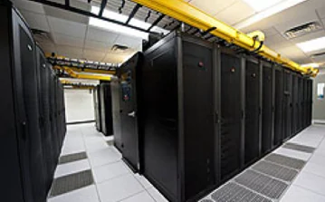 Enterprise IT infrastructure racks