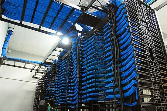 Illustrative structured cabling deployment