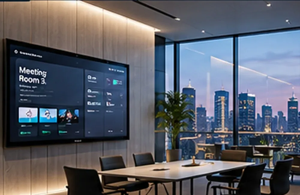 Smart meeting room with workplace technology